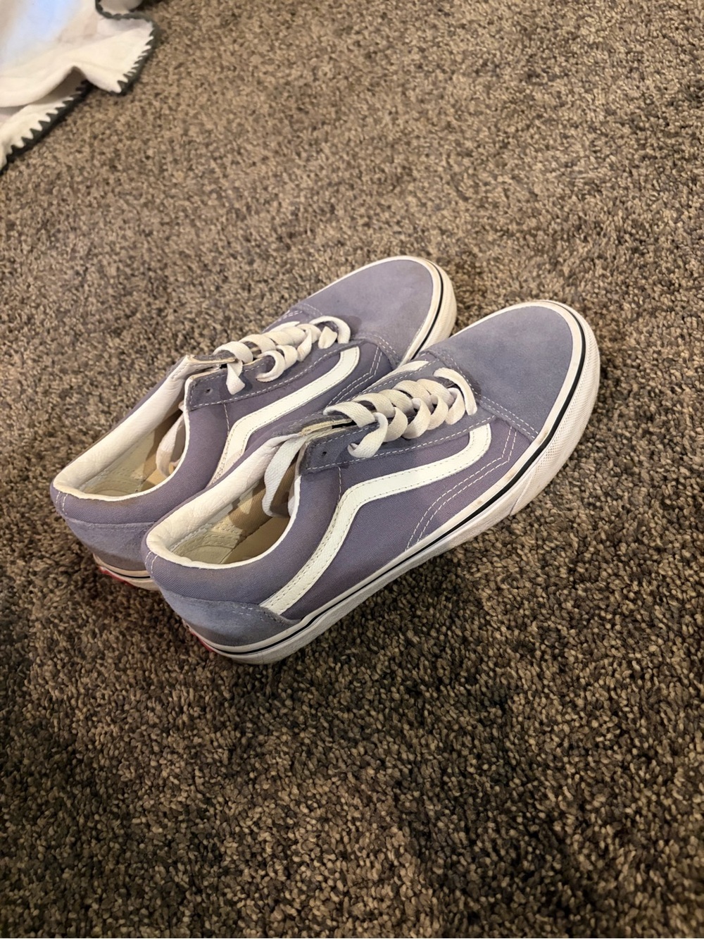 Vans Lavender and White Old Skool Sneakers - Picture 3 of 3